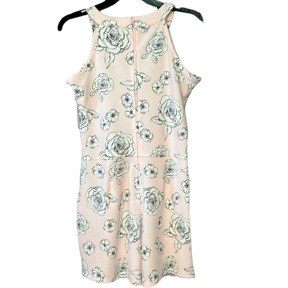 🆕 NWT TCP Blush Pink Sleeveless Dress Front SKORT Black & White Floral Size 16 - Picture 7 of 7